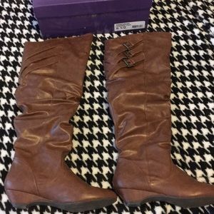 Madden girl vegan leather boots